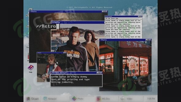 【AE模板】复古计算机系统Windows 95风格弹窗元素动画 Retro Intro Windows 95 Style-CG炙热-本站提供的软件只作学习交流使用，仅供个人研究，请勿用作商业用途。