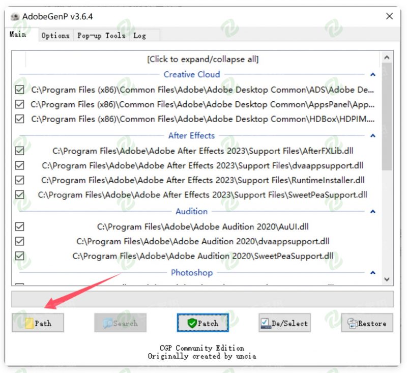 图片[4]-Adobe克星软件 AdobeGenp-3.6.4-CGP 使用教程-各类软件使用教程论坛-软件安装使用-CG炙热-本站提供的软件只作学习交流使用，仅供个人研究，请勿用作商业用途。