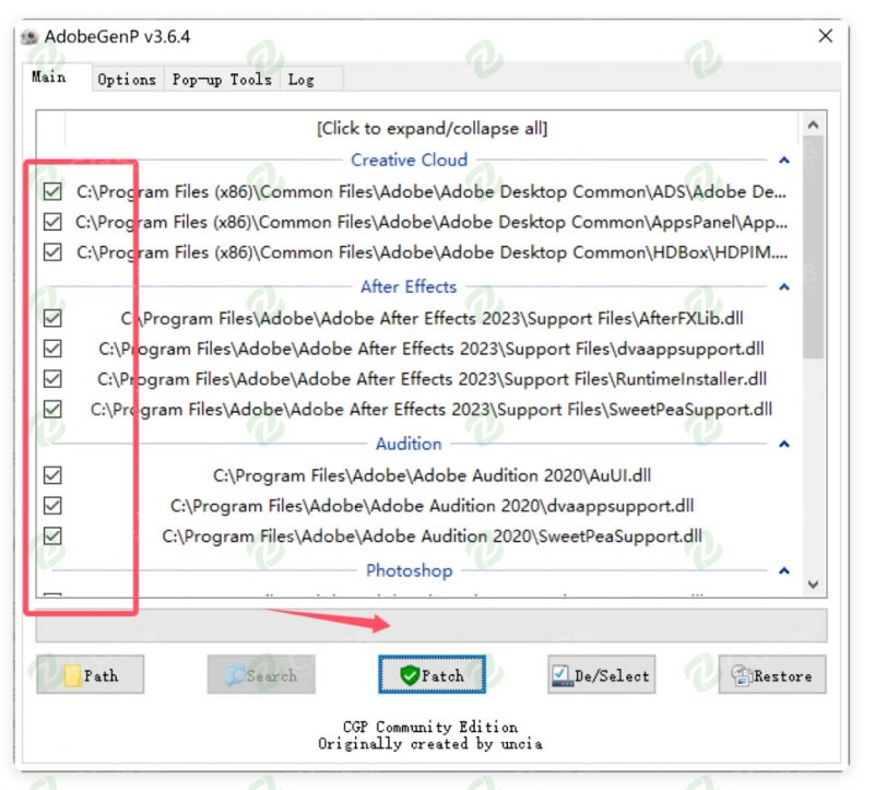 图片[6]-Adobe克星软件 AdobeGenp-3.6.4-CGP 使用教程-各类软件使用教程论坛-软件安装使用-CG炙热-本站提供的软件只作学习交流使用，仅供个人研究，请勿用作商业用途。
